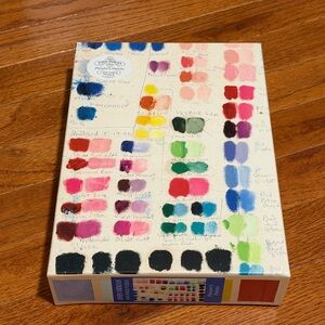 Artist Paint Swatch Canvas 1,000-Piece Puzzle with Multicolor Palette